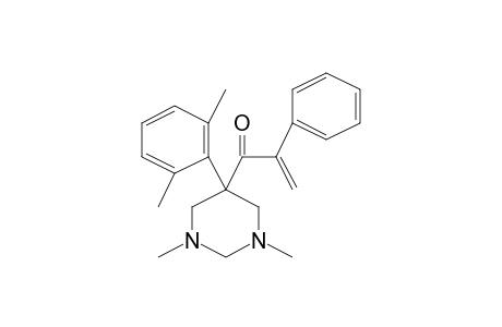 2-Propen-1-one, 1-[hexahydro-1,3-dimethyl-5-(2,6-xylyl)-5-pyrimidinyl]-2-phenyl-