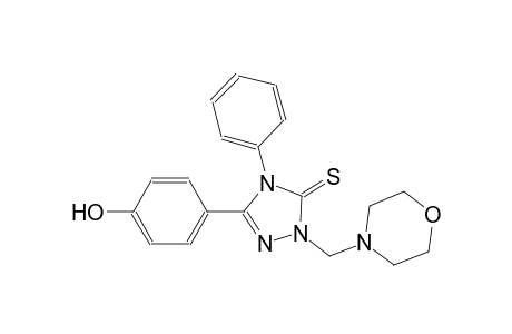 3H-1,2,4-triazole-3-thione, 2,4-dihydro-5-(4-hydroxyphenyl)-2-(4-morpholinylmethyl)-4-phenyl-