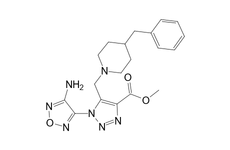 1H-[1,2,3]Triazole-4-carboxylic acid, 1-(4-aminofurazan-3-yl)-5-(4-benzylpiperidin-1-ylmethyl)-, methyl ester