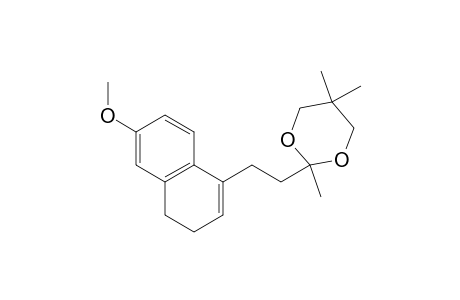 1,3-Dioxane, 2-[2-(3,4-dihydro-6-methoxy-1-naphthalenyl)ethyl]-2,5,5-trimethyl-