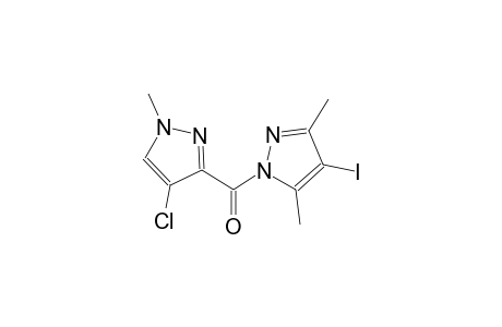 1-[(4-chloro-1-methyl-1H-pyrazol-3-yl)carbonyl]-4-iodo-3,5-dimethyl-1H-pyrazole