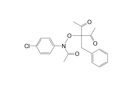 N-(1-Acetyl-1-benzyl-2-oxopropoxy)-N-(4-chlorophenyl)-acetamide