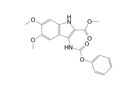 methyl 5,6-dimethoxy-3-[(phenoxycarbonyl)amino]-1H-indole-2-carboxylate
