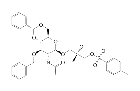 (2S)-2-HYDROXY-2-METHYL-3-TOSYLOXYPROPYL-2-ACETAMIDO-3-O-BENZYL-4,6-O-(R)-BENZYLIDENE-2-DEOXY-BETA-D-GLUCOPYRANOSIDE