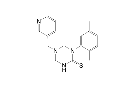 1-(2,5-dimethylphenyl)-5-(3-pyridinylmethyl)tetrahydro-1,3,5-triazine-2(1H)-thione