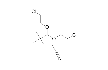 Pentanenitrile, 5,5-bis(2-chloroethoxy)-4,4-dimethyl-