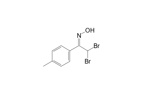 2,2-Dibromo-1-(4-methylphenyl)ethanone oxime