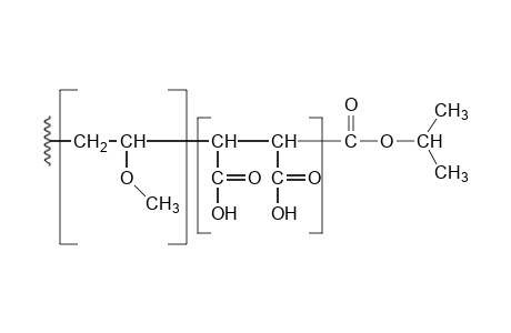Methyl vinyl ether/maleic acid copolymer, monoisopropyl ester 50/50