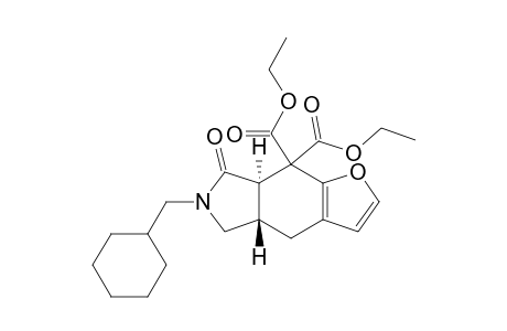 diethyl 6-(cyclohexylmethyl)-7-oxo-4,4a,5,7a-tetrahydrofuro[2,3-f]isoindole-8,8-dicarboxylate