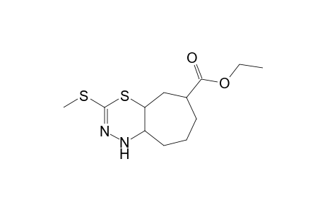 Ethyl 5,6-dihydro-4H-cyclohepta[e][1,3,4]-thiadiazine-6-carboxylate