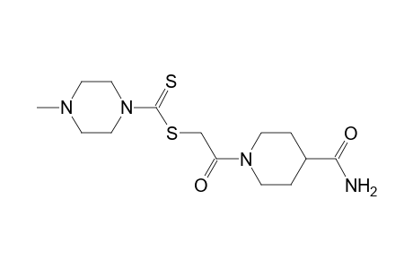 2-[4-(aminocarbonyl)-1-piperidinyl]-2-oxoethyl 4-methyl-1-piperazinecarbodithioate