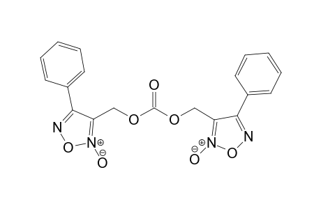 bis[(4'-Phenyl-1',2',5'-oxadiazol-3'-yl)methyl]-carbonate - N(2),N(2)-Dioxide