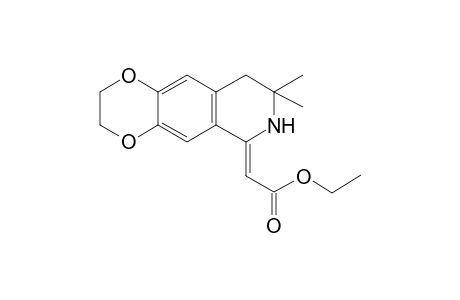 (8,8-Dimethyl-2,3,8,9-tetrahydro-7H-[1,4]dioxino[2,3-g]isoquinolin-6-ylidene)acetic acid, ethyl ester