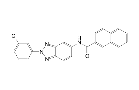 N-[2-(3-chlorophenyl)-2H-1,2,3-benzotriazol-5-yl]-2-naphthamide