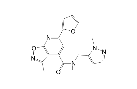 isoxazolo[5,4-b]pyridine-4-carboxamide, 6-(2-furanyl)-3-methyl-N-[(1-methyl-1H-pyrazol-5-yl)methyl]-