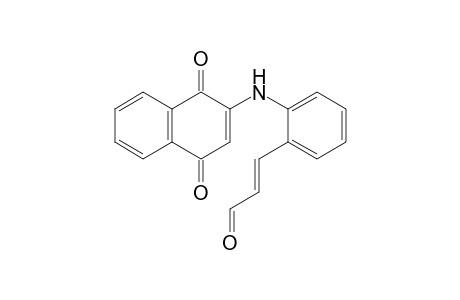 (E)-N-[2-(3-Oxoprop-1-enyl)phenyl]-2-amino-1,4-naphthoquinone