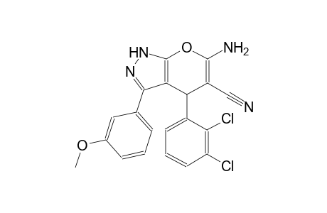 6-amino-4-(2,3-dichlorophenyl)-3-(3-methoxyphenyl)-1,4-dihydropyrano[2,3-c]pyrazole-5-carbonitrile