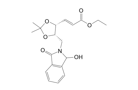 (E)-3-[(4R,5S)-5-[(1-hydroxy-3-keto-isoindolin-2-yl)methyl]-2,2-dimethyl-1,3-dioxolan-4-yl]acrylic acid ethyl ester