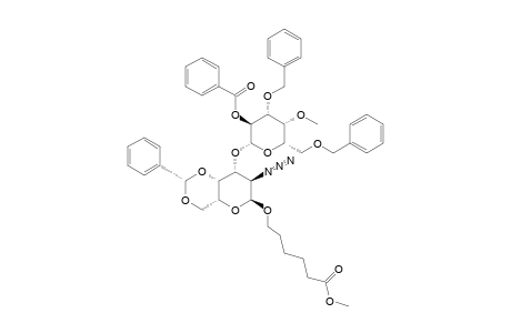 #4;5-(METHOXYCARBONYL)-PENTYL-2-O-BENZOYL-3,6-DI-O-BENZYL-4-O-METHYL-BETA-D-GALACTO-PYRANOSYL-(1->3)-2-AZIDE-4,6-O-BENZYLIDENE-2-DEOXY-ALPHA-D-GALACTOPYRANOSID