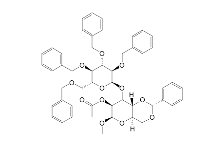 METHYL-2-O-ACETYL-4,6-O-BENZYLIDENE-3-O-(2,3,4,6-TETRA-O-BENZYL-ALPHA-D-GLUCOPYRANOSYL)-BETA-D-ALTROPYRANOSE