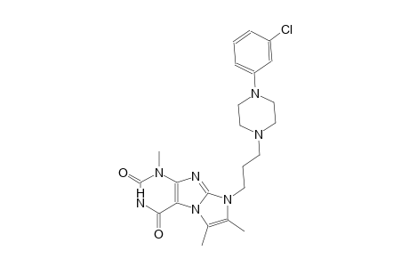 1H-imidazo[2,1-f]purine-2,4(3H,8H)-dione, 8-[3-[4-(3-chlorophenyl)-1-piperazinyl]propyl]-1,6,7-trimethyl-