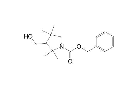 (phenylmethyl) 3-(hydroxymethyl)-2,2,4,4-tetramethyl-pyrrolidine-1-carboxylate