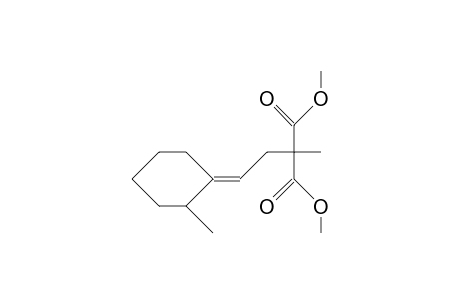 2-Carbomethoxy-2-methyl-3(E)-(2-methyl-cyclohexylidene)-propanoic acid, methyl ester