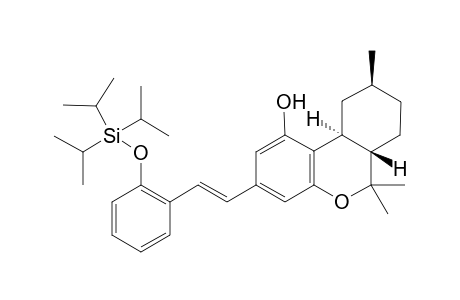 (6aS,9S,10aS)-6a,7,8,9,10,10a-Hexahydro-6,6,9-trimethyl-3-{(1E)-2-{2-{(tris(1-methylethyl)silyl]oxy}-phenyl}ethenyl}-6H-dibenzo[b,d]pyran-1-ol