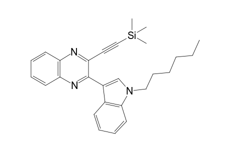 2-(1-Hexyl-1H-indol-3-yl)-3-((trimethylsilyl)ethynyl)quinoxaline