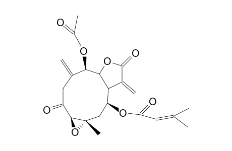 5beta-ACETOXY-1beta,10alpha-EPOXY-2-OXO-8beta-TIGLOYLOXYGERMACRA-4(15),11(13)-DIENE-12,6alpha-OLIDE