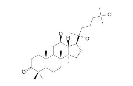 12.beta.,20R,25-Trihydroxy-Dammaran-3-one