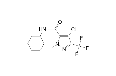 4-chloro-N-cyclohexyl-1-methyl-3-(trifluoromethyl)-1H-pyrazole-5-carboxamide