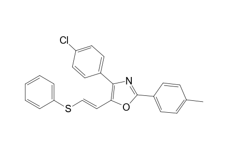 4-(4-Chlorophenyl)-2-(4-tolyl)-5-[2-(phenylthio)vinyl]-1,3-oxazole
