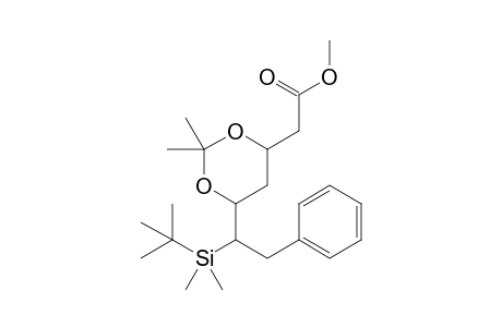 Methyl 6-[(t-butyldimethylsilyl)-2'-phenylethyl]-2,2-dimethyl-1,3-dioxane-4-acetate