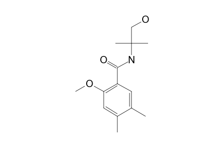 N-(2'-HYDROXY-1',1'-DIMETHYLETHYL)-2-METHOXY-4,5-DIMETHYLBENZAMIDE