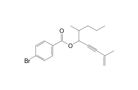 4-Bromobenzoic acid, 2,6-dimethylnon-1-en-3-yn-5-yl ester