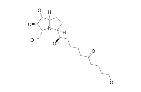 BROUSSONETINE-N;(1R,2R,3R,5S,8R)-1,2-DIHYDROXY-3-HYDROXYMETHYL-5-[(1R)-1,10-DIHYDROXY-6-OXO-DECYL]-PYRROLIZIDINE