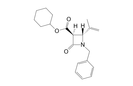 (2R,3S)-Cycloexyl N-benzyl-2-(propen-2-yl)azetidin-4-one-3-carboxylate