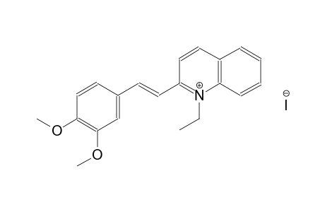 trans-2-(3,4-dimethoxystyryl)-1-ethylquinolinium iodide
