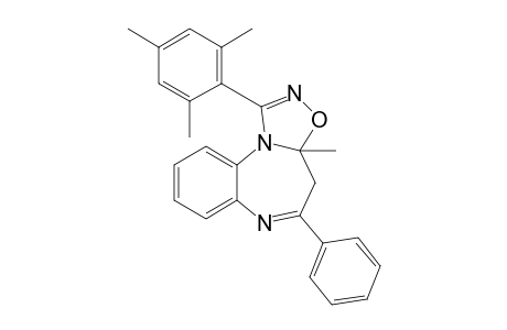 1-Mesityl-3a-methyl-5-phenyl-3,3a,4,11-tetrahydro-[1,2,4]-oxadiazolo[4,5-a]-(1,5)-benzodiazepine