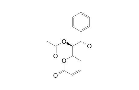 GONIODIOL-7-MONOACETATE;[6R-(7R,8R-DIHYDRO-7-ACETOXY-8-HYDROXYSTYRYL)-5,6-DIHYDRO-2-PYRONE]