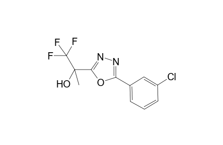 2-[5-(3-Chlorophenyl)-1,3,4-oxadiazol-2-yl]-1,1,1-trifluoro-2-propanol