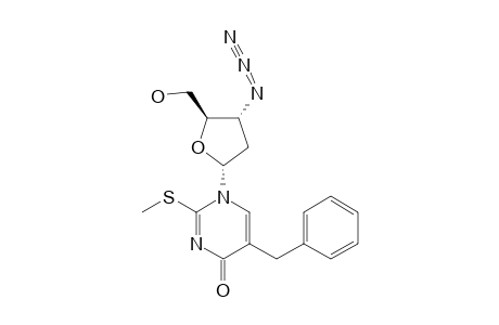 1-(3-Azido-2,3-dideoxy-.alpha.-D-erythropentofuranosyl)-5-benzyl-2-methylthiopyrimidin-4(1H)-one