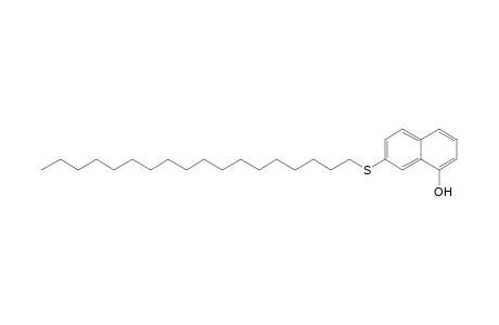 1-Naphthalenol, 7-(octadecylthio)-