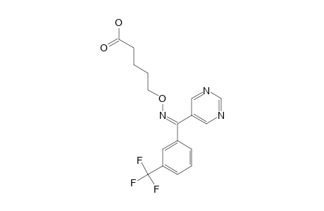 5-[[pyrimidin-5-yl-[3-(trifluoromethyl)phenyl]methylene]amino]oxyvaleric acid