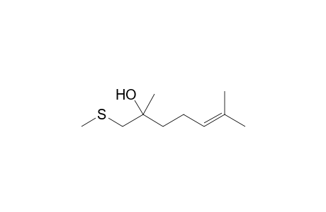2,6-Dimethyl-1-methylsulfanylhept-5-en-2-ol