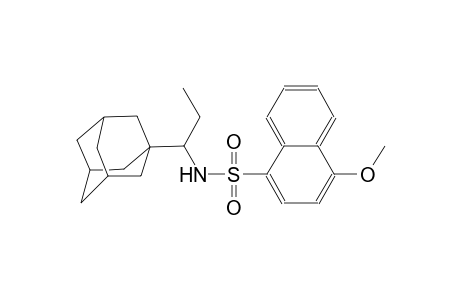 N-[1-(1-adamantyl)propyl]-4-methoxy-1-naphthalenesulfonamide