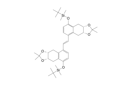 [(3aS,9aR)-8-[(E)-2-[(3aS,9aR)-5-[tert-butyl(dimethyl)silyl]oxy-2,2-dimethyl-3a,4,9,9a-tetrahydrobenzo[f][1,3]benzodioxol-8-yl]ethenyl]-2,2-dimethyl-3a,4,9,9a-tetrahydrobenzo[f][1,3]benzodioxol-5-yl]oxy-tert-butyl-dimethyl-silane