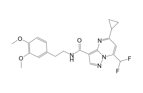 5-cyclopropyl-7-(difluoromethyl)-N-[2-(3,4-dimethoxyphenyl)ethyl]pyrazolo[1,5-a]pyrimidine-3-carboxamide