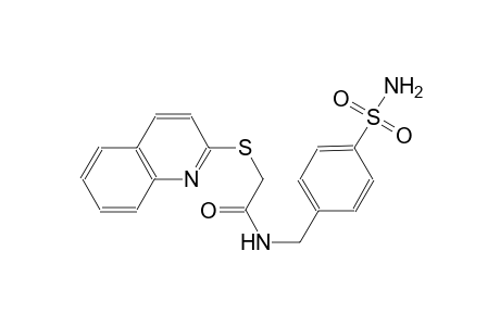 acetamide, N-[[4-(aminosulfonyl)phenyl]methyl]-2-(2-quinolinylthio)-